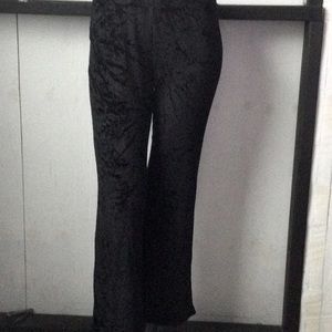 Express black velvet flared mid 2000s vintage clubbing womenswear party pants